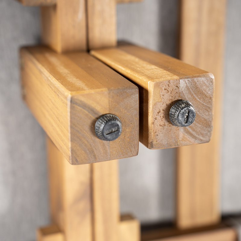 Lit de jour d'extérieur en bois d'acacia naturel moderne avec coussins, Gris clair