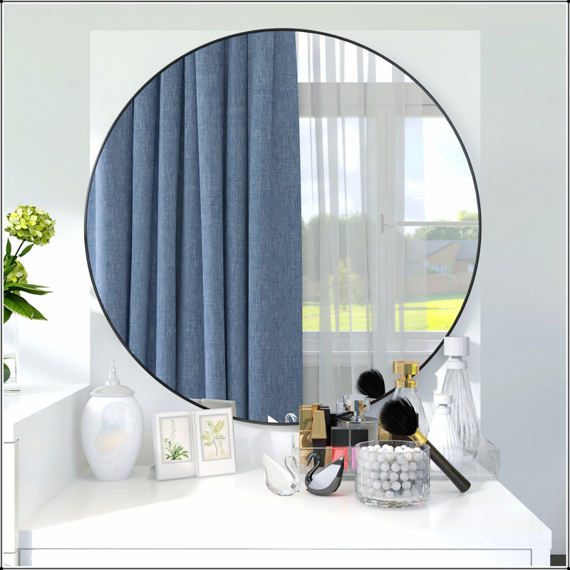 Bathroom Mirror Black Aluminum Frame