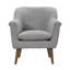 Fauteuil surdimensionné en tissu tissé gris acier l 31,5 po Savona