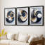 ABSTRACT Series DL III - Impression encadrée de qualité supérieure sur mesure mat - 3 pièces-651858922-651858923