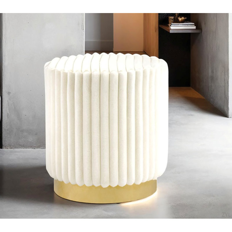 Tabouret d'appoint rond de style contemporain 1 pièce