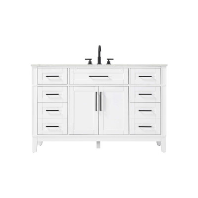 Meuble-lavabo simple 54 po blanc