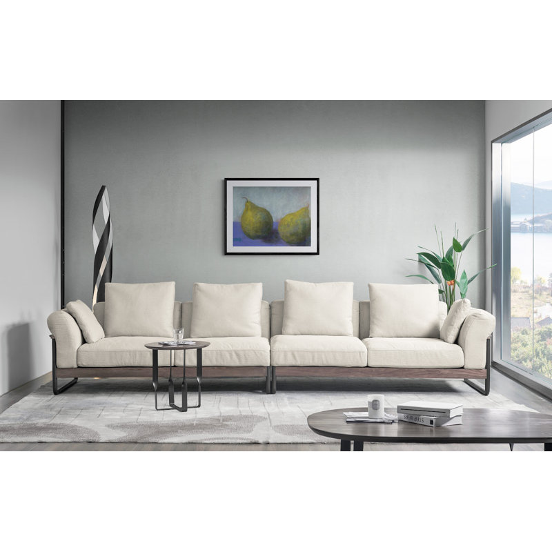 Pair Of Pears Print by Dina Gardner, Black Framed Canvas, 24" H x 32" W