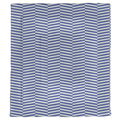 Édredon réversible simple en microfibre à rayures fracturées