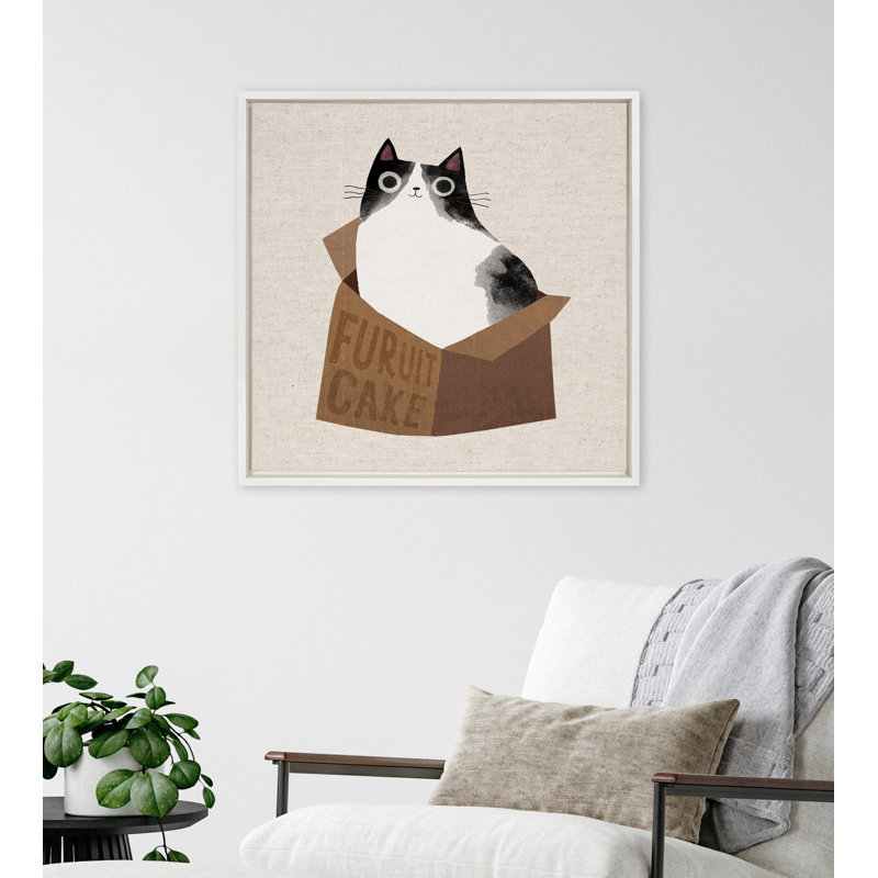 "Furuit Cake" par planète chat, reproduction d'art sur toile encadrée