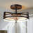 16 inch Ceiling Fan With Light and Fan, Black