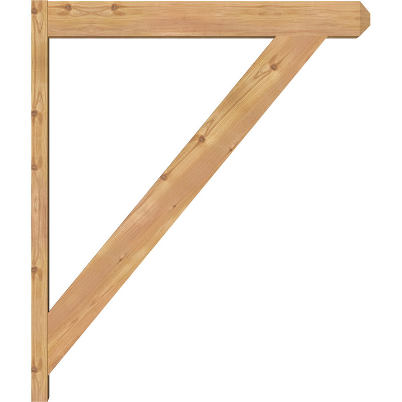 Artisan traditionnel en bois rustique, Cèdre rouge de l'Ouest l 5 1/2 po (lisse), P 34 po x H 40 po