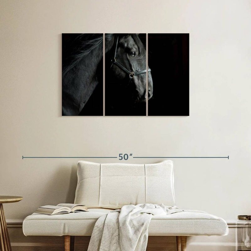 Tête de cheval, H 24 po x l 38 po