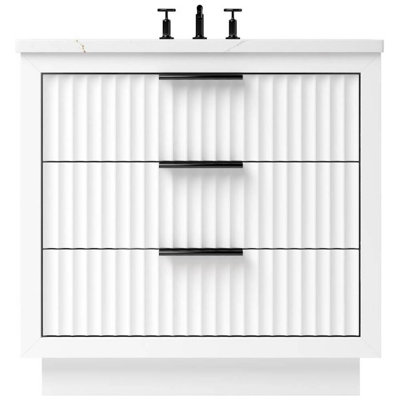 Lecrieú Three-Drawer Single Bath Vanity