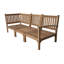 Huntington 4 Piece Teak Sectional Seating Group with Sunbrella Cushions-1845034263