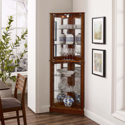 Armoire de coin avec lumières