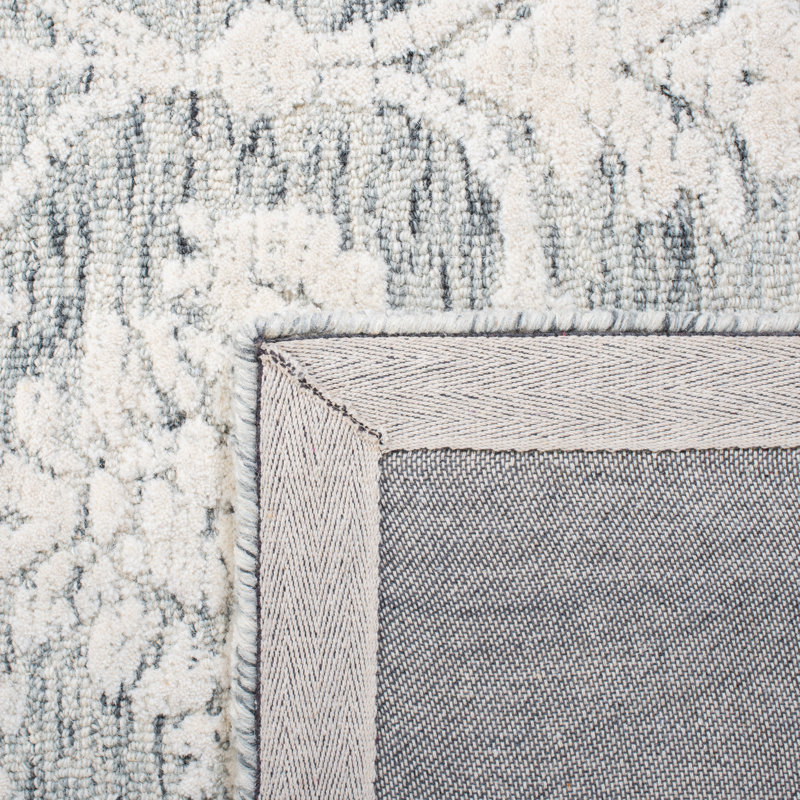 Tapis en laine et coton indien touffeté à la main Alfkil Metro, Rectangle 9 pi x 12 pi