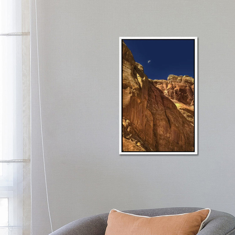 Towering Moon by Bill Sherrell - Gallery-Wrapped Canvas Giclée on Canvas, 66.04 cm H x 45.72 cm W, White Framed