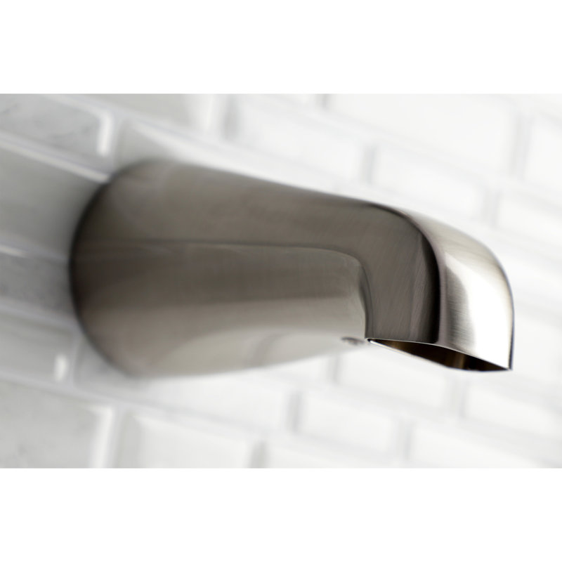 Douchette de baignoire sans inverseur 5 1/8 po Kingston, Nickel brossé