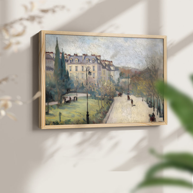 Paysage, série XXVII, reproduction encadrée, Naturel, H 22 po x l 28 po