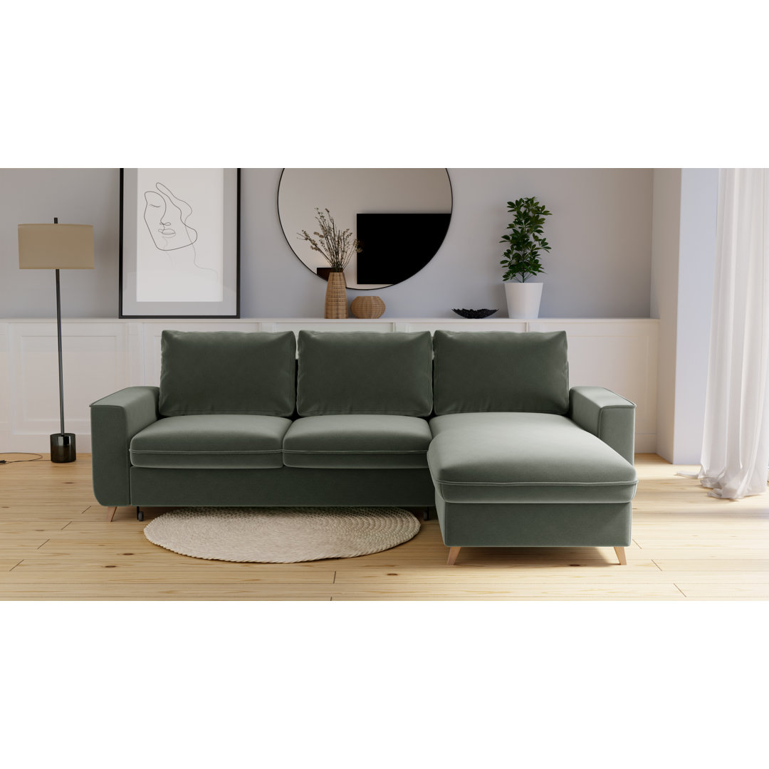 Ecksofa Pugmire mit Bettfunktion