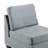 Gray Linen-Like Fabric Modular - 2Pc, Stylish Armchair And
