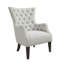 Fauteuil à oreilles capitonné Hannah