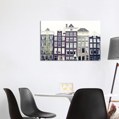 Amsterdam 1 Piece Wrapped Canvas Wall Art
