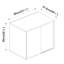 2-Door Sliding Chest Black Cabinet SIDEBOARD Closet Storage Cupboard Organiser w/ Feet-602297907