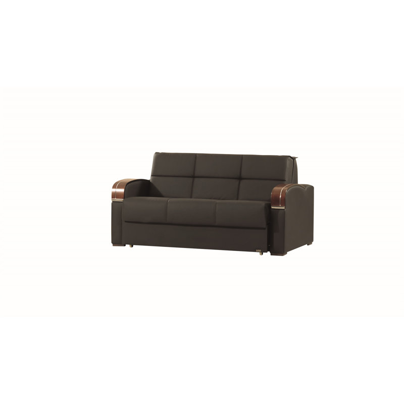 Causeuse convertible avec rangement Primenest, Noir