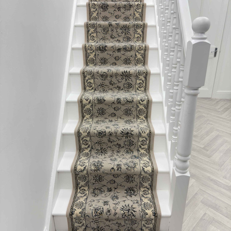 Stair Runner Floral Area Rug, Stair Runner 66 x 450 cm