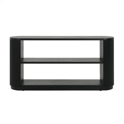 Mirod Modern Entryway Console Table - Slim Sofa Table With Open Shelf & Elegant Wood Grain, Multi-Functional Hallway Table For Living Room