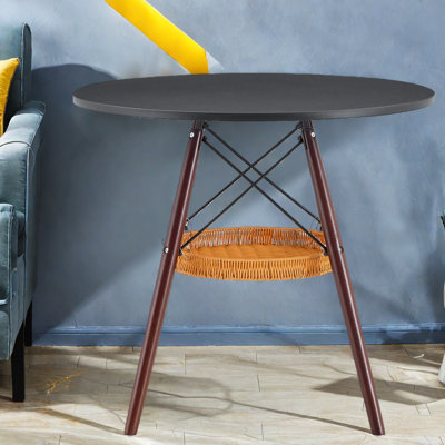 Tables de salle à manger (table seulement, sans chaises, avec plateau et pieds) avec rangement, table moderne en bois aggloméré de 31,5 po pour petite cuisine