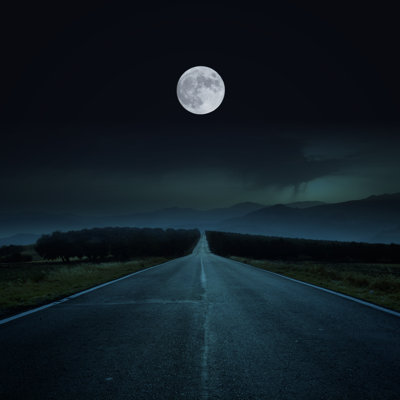 Road By Night by WillSelarep - Wrapped Canvas Print