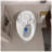 Egg-Shaped Single Flush Toilet, 1.28 GPF, Glossy White Ceramic with Quick-Release Seat