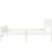White Twin Platform Bed Frame - Made Of Solid Wood, With Head/ Wood Headboard/