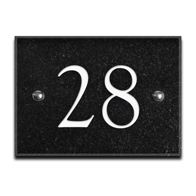 Brumby 10cm H Reflective Stone House Number