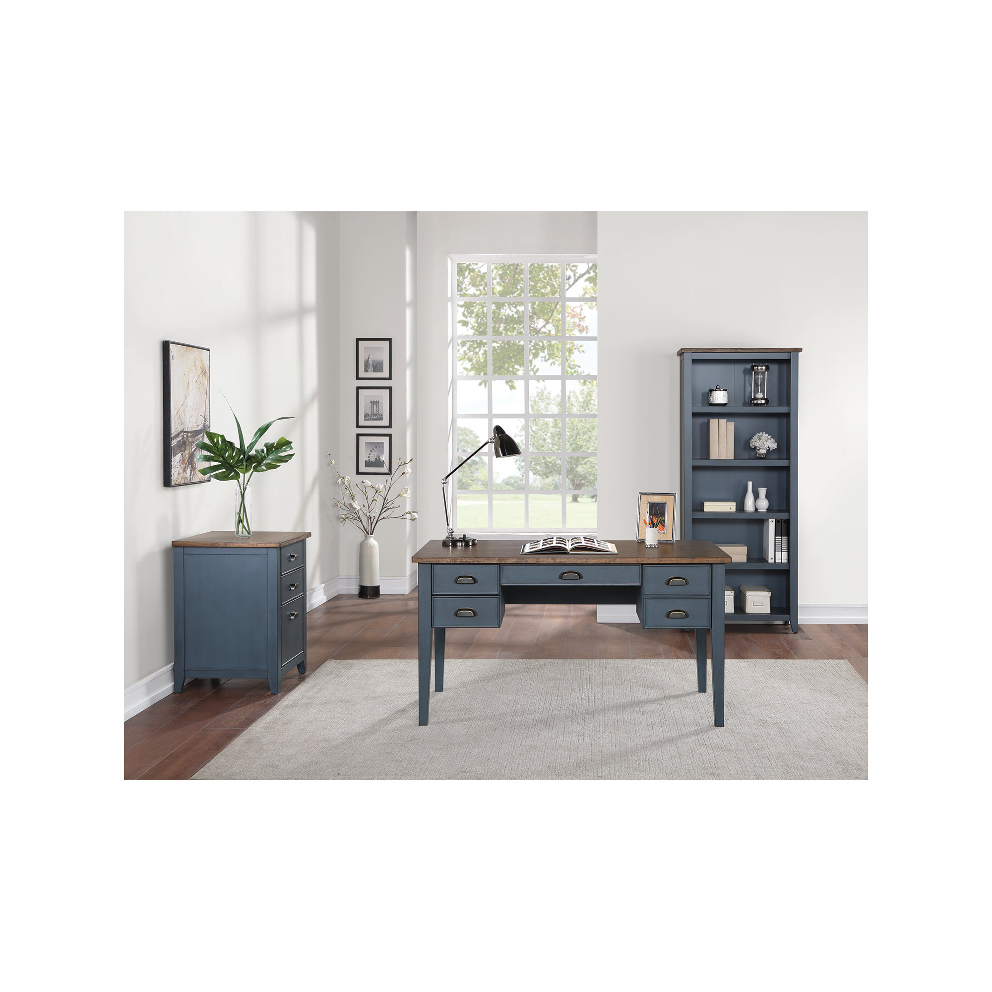 Vivienne Writing Desk, Blue