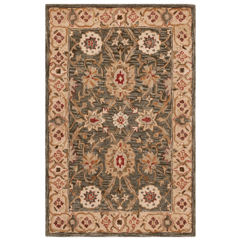 Tingley Hand Tufted Wool Oriental Rug, Rectangle 4' x 6'