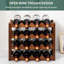 16 Bottle Wine Bottle Rack Brown