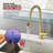 Sumerain Modern Kitchen Faucet With Pull-Down Sprayer, Single Handle High-Arc Kitchen Sink Faucet-112454583