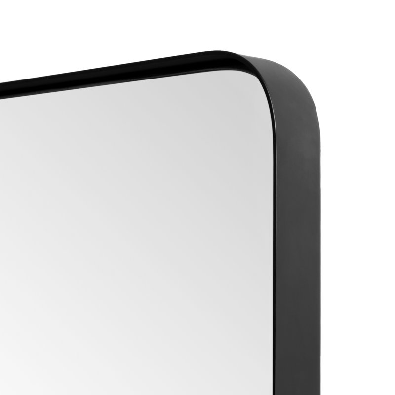 Miroir de salle de bain pivotant Khylia, H 36 po x l 24 po x P 1,2 po, Noir
