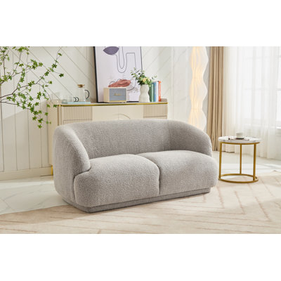 Aria Curved Boucle Sofa