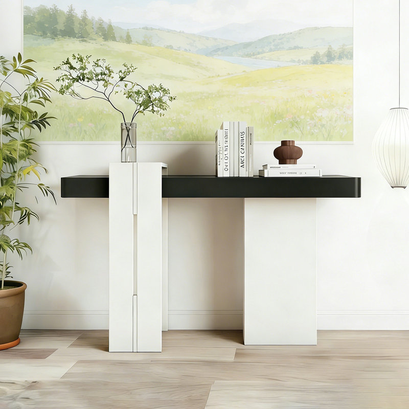 Console minimaliste moderne de style nordique, 35,43 po H x 70,87 po L x 15,75 po P