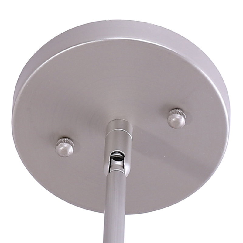 Luminaire suspendu tambour 4 lumières Plascencia, Argent