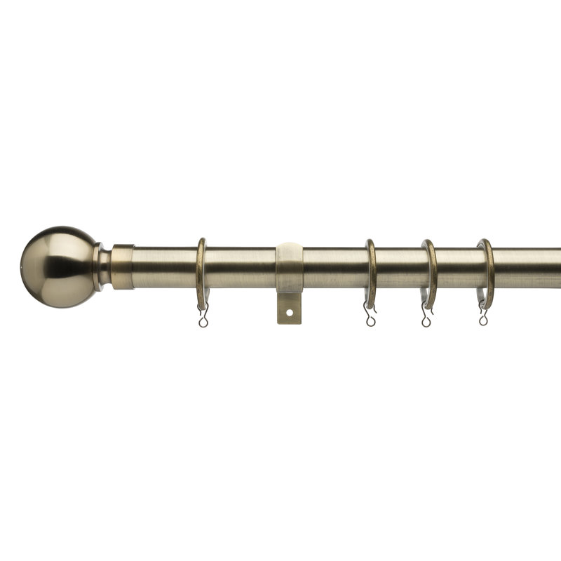 Gael 2.8cm Single Pole, 300cm, Antique Brass