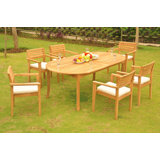 Tacoma Outdoor 7 - Piece Teak Dining Set