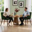 Chaise d'appoint rembourrée en bois massif avec accoudoirs-1517680980