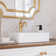 DeerValley 20" x 14'' White Vitreous China Rectangular Bathroom Sink Vessel Sink with Overflow