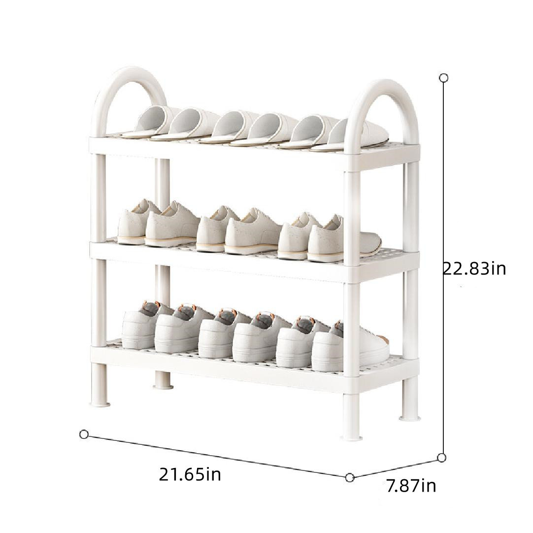 Rebrilliant 9 Tier 60 Pair Large Shoe Rack Metal Shoes Organizer with Hang  Hooks for Bedroom & Reviews