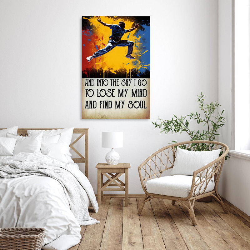 Dance And Into The Sky - 1 pièce, impression sur toile tendue, H 14 po x l 11 po x P 1,25 po