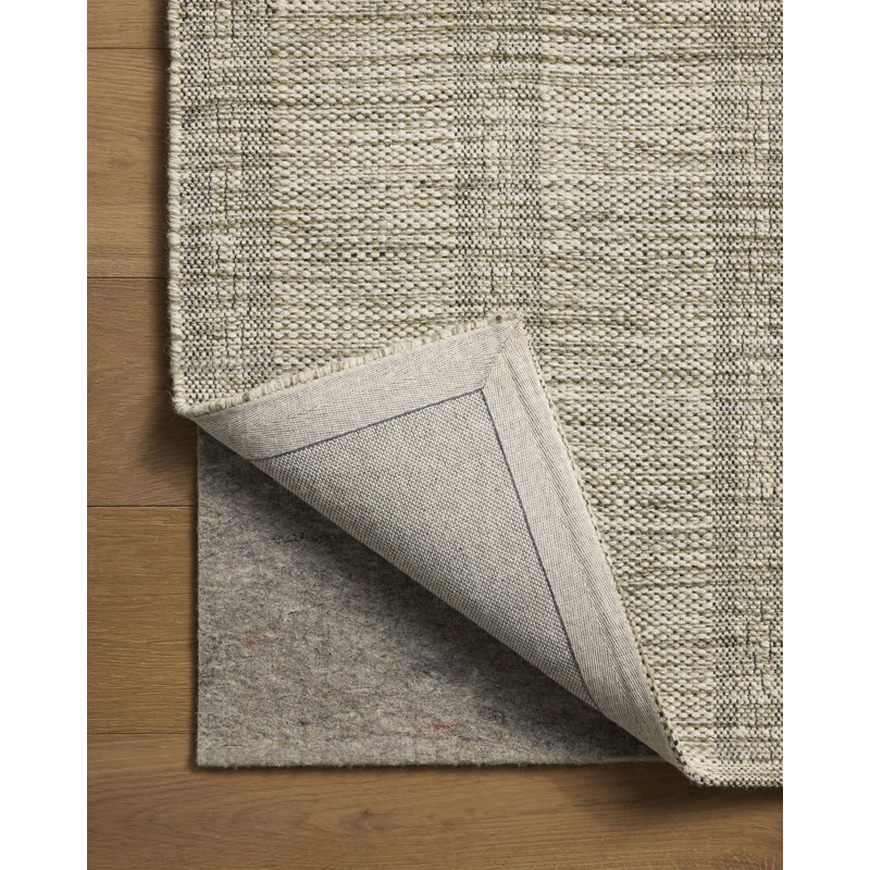 Eugene Plaid Indoor Rug, Herbe / ivoire, 5'-0" x 7'-6"