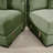 92"  Oversized Cloud Modular Lshape Sectional Couch, Soft Corduroy Fabric, With Chaise, Deep Seat Wide Armrests, Ergonomic Design, 6 Throw Pillows, Easy Assembly, For Living Rooms, Lounges,Green-1787199105-1787199106