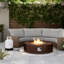 Borgia Concrete Propane Fire Pit Table-1951860641