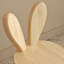 Solid Wood Rabbit Stool with Ear Backrest-1249628243